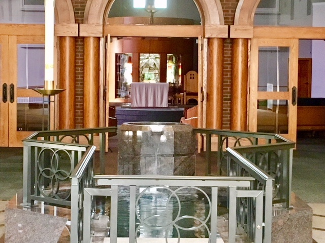 About Narthex-baptismal font